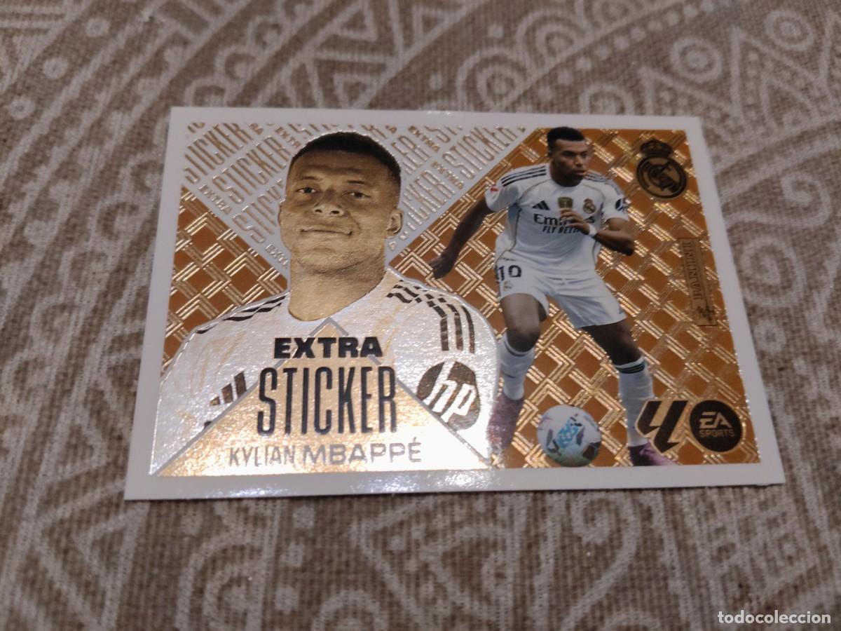 Cromos de f&uacute;tbol: Sticker extra bronce Mbappe real Madrid liga este 2026-27