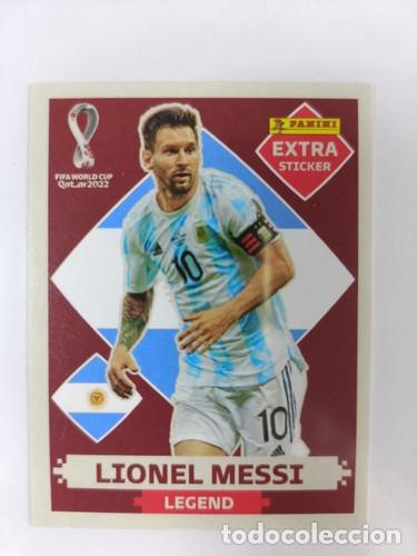 Cromos de f&uacute;tbol: Panini FIFA World Cup Qatar 2022 - Extra Sticker Lionel Messi ARGENTINA EX