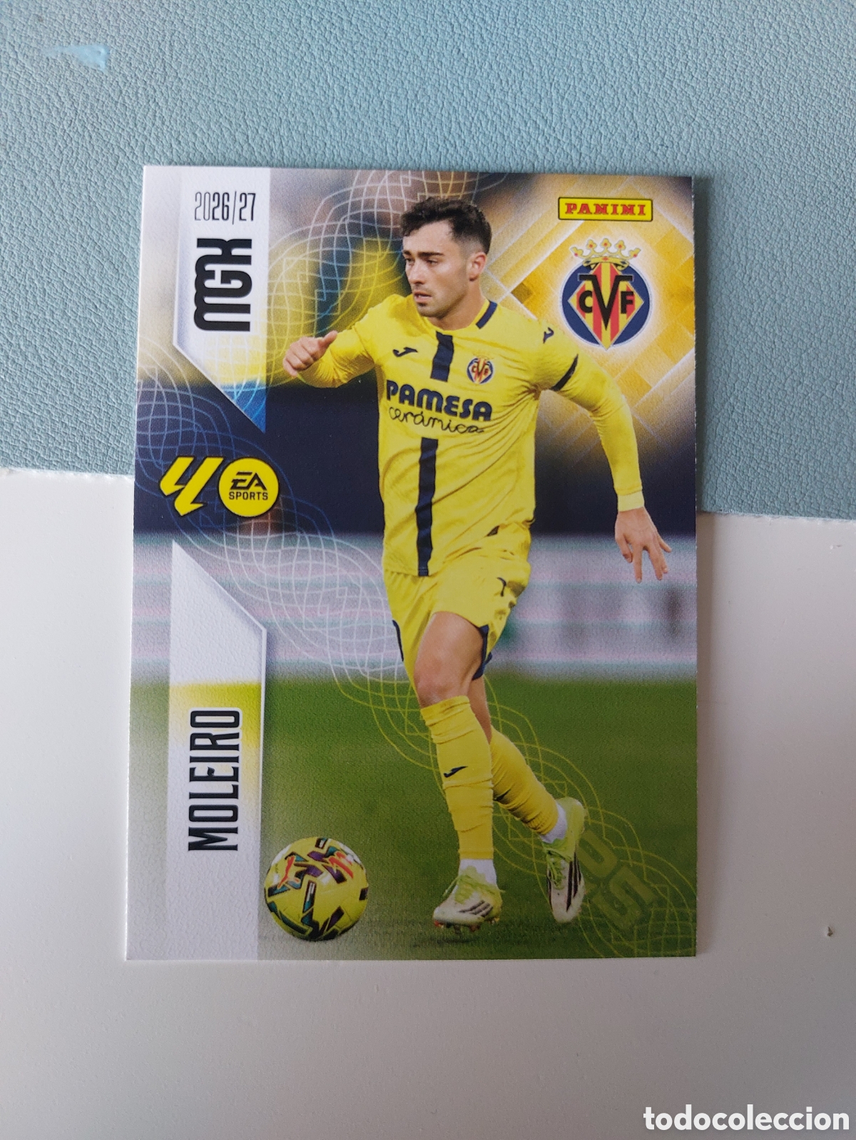 Cromos de f&uacute;tbol: 373 MOLEIRO VILLARREAL CROMOS MEGACRACKS MGK LIGA FUTBOL PANINI 2026 2027 26 27