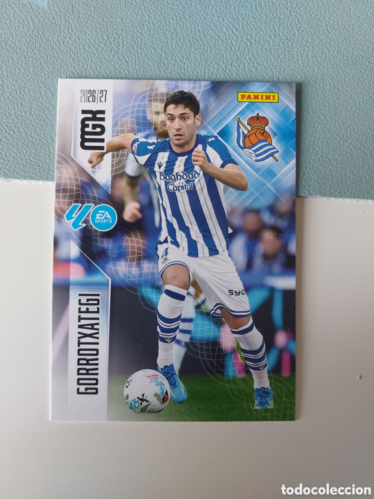 Cromos de f&uacute;tbol: 315 GORROTXATEGI REAL SOCIEDAD MEGACRACKS 2026 2027 26 27 CARDS PANINI