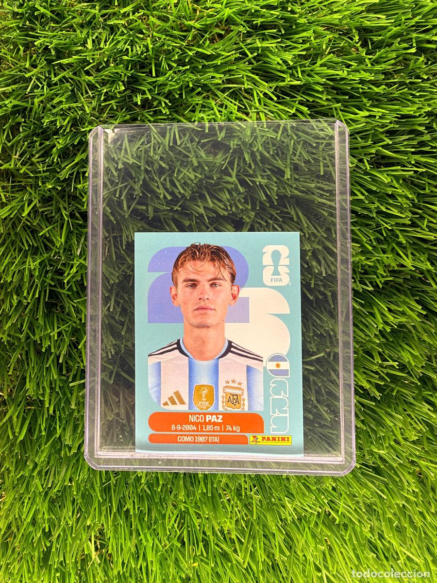 Cromos de f&uacute;tbol: N&ordm; ARG14 Nico Paz Argentina Mundial 2026 Stickers