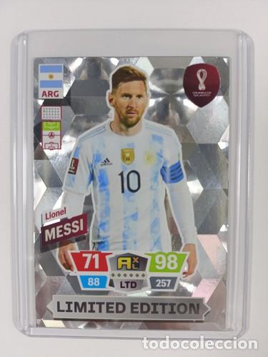 Cromos de f&uacute;tbol: Lionel Messi Limited Edition Panini Adrenalyn XL FIFA World Cup Qatar 2022