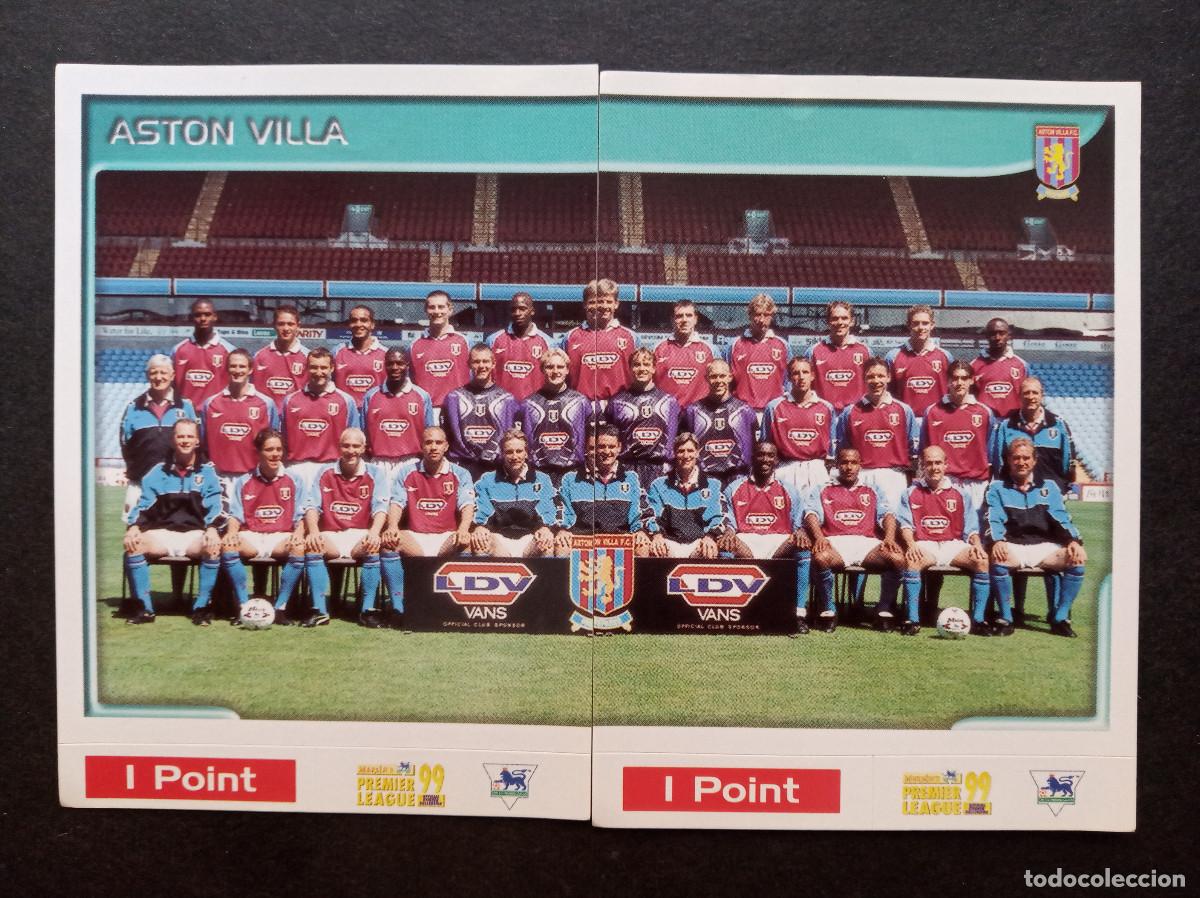 Cromos de f&uacute;tbol: N&ordm; 34 + 35 LOTE SQUAD ASTON VILLA ⚽ MERLIN &reg; PREMIER LEAGUE 1998 1999 98 99 SIN PEGAR NUNCA