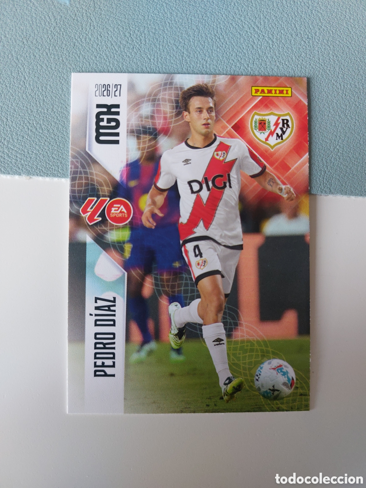 Cromos de f&uacute;tbol: 298 PEDRO D&Iacute;AZ RAYO VALLECANO MEGACRACKS 2026 2027 26 27 MGK