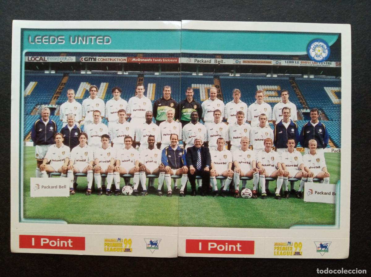 Cromos de f&uacute;tbol: N&ordm; 216 + 217 LOTE SQUAD LEEDS UNITED ⚽ MERLIN &reg; PREMIER LEAGUE 1998 1999 98 99 SIN PEGAR NUNCA