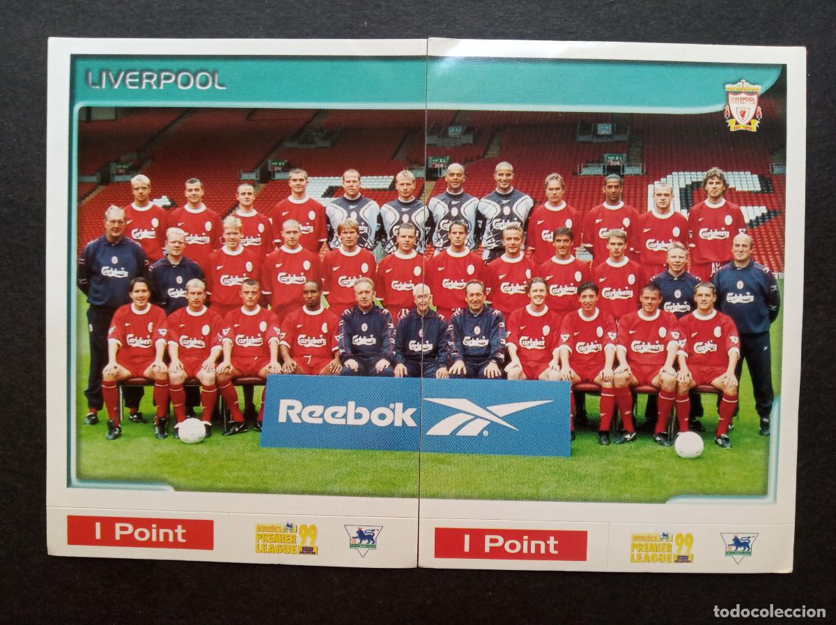 Cromos de f&uacute;tbol: N&ordm; 286 + 287 SQUAD LIVERPOOL MICHAEL OWEN ⚽ MERLIN &reg; PREMIER LEAGUE 1998 1999 98 99 SIN PEGAR NUNCA