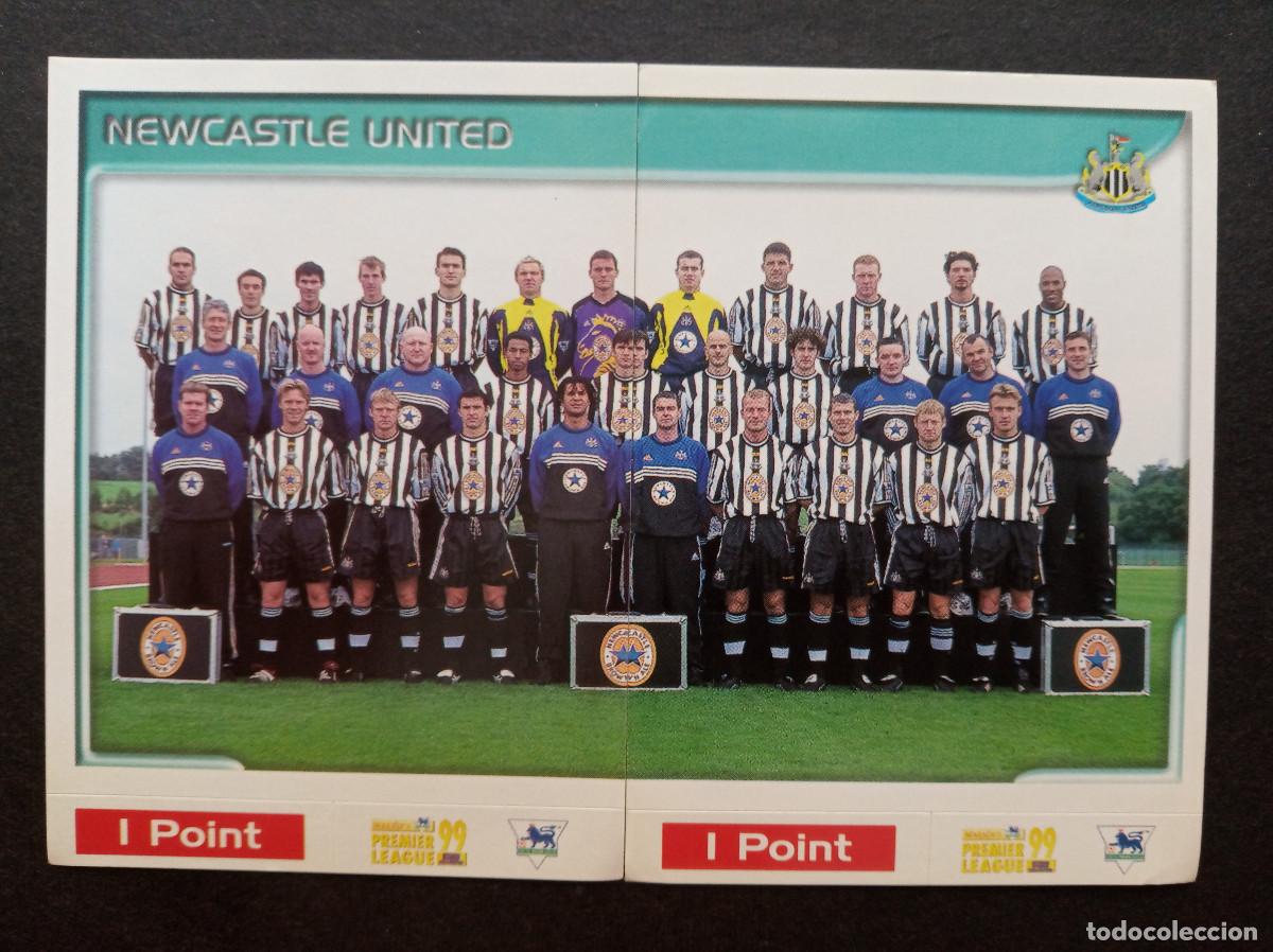Cromos de f&uacute;tbol: N&ordm; 364 + 365 SQUAD NEWCASTLE ALAN SHEARER ⚽ MERLIN &reg; PREMIER LEAGUE 1998 1999 98 99 SIN PEGAR NUNCA
