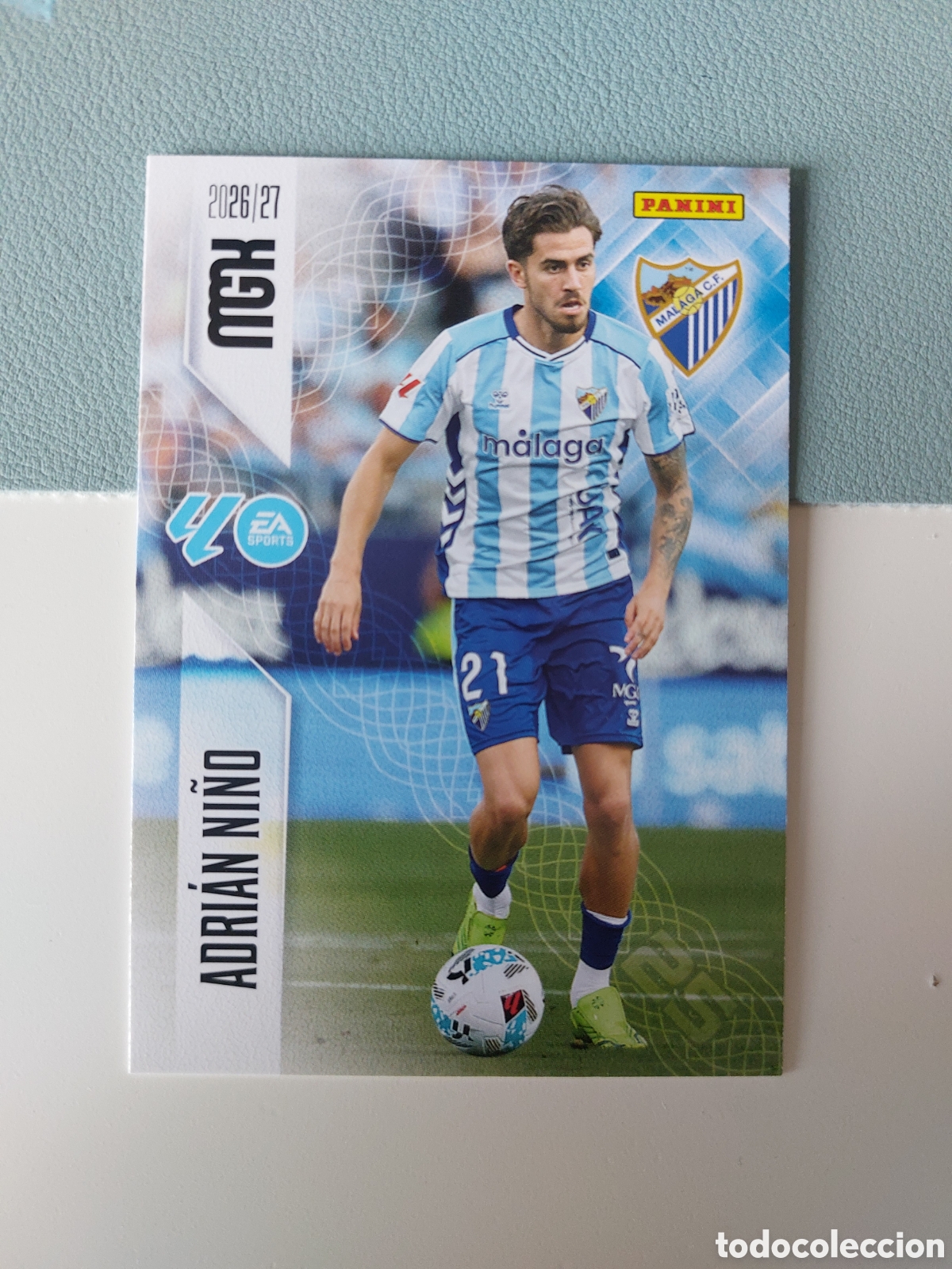 Cromos de f&uacute;tbol: 250 ADRI&Aacute;N NI&Ntilde;O M&Aacute;LAGA MEGACRACKS 2026 2027 26 27