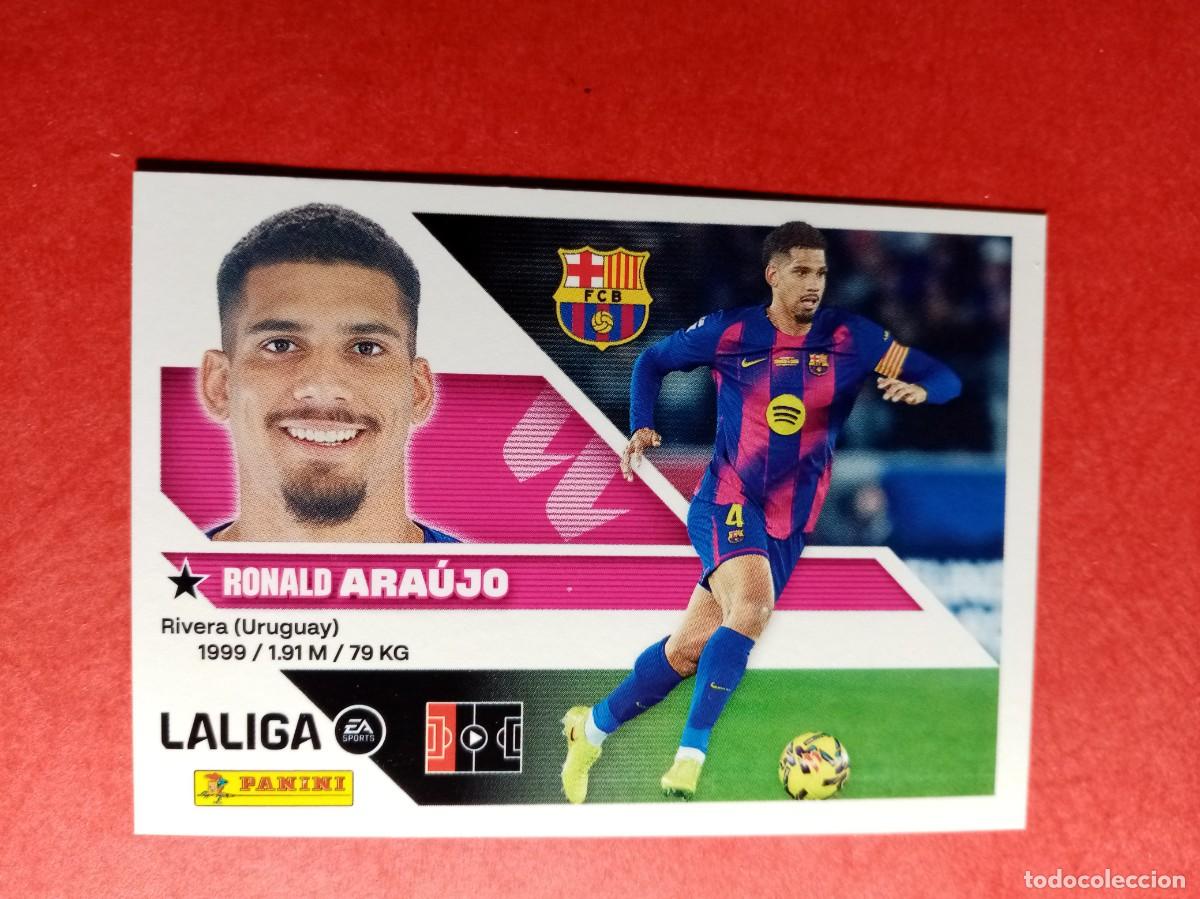 Cromos de f&uacute;tbol: N&ordm; 6 A 6A RONALD ARAUJO, FC BARCELONA, LIGA ESTE 2026 2027 26 27 PANINI