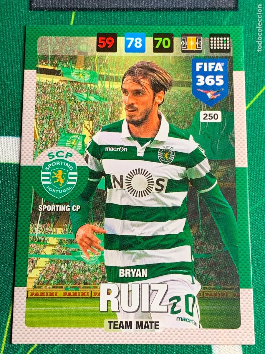 Cartes &agrave; collectionner de Football: 250 Bryan Ruiz Sporting CP Adrenalyn Fifa 365 2016 2017 16 17 Nordic Edition