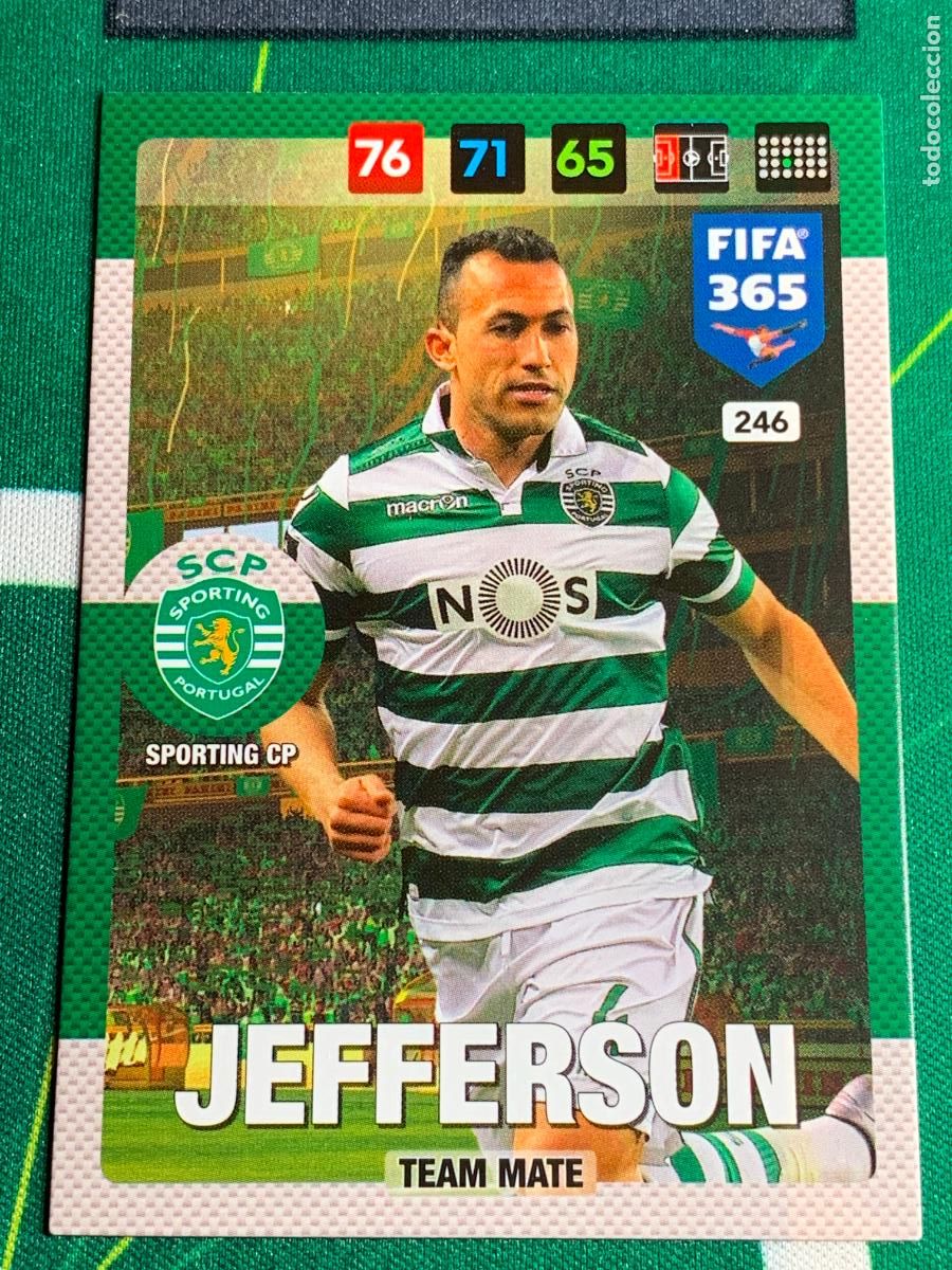 Cartes &agrave; collectionner de Football: 246 Jefferson Sporting CP Adrenalyn Fifa 365 2016 2017 16 17 Nordic Edition