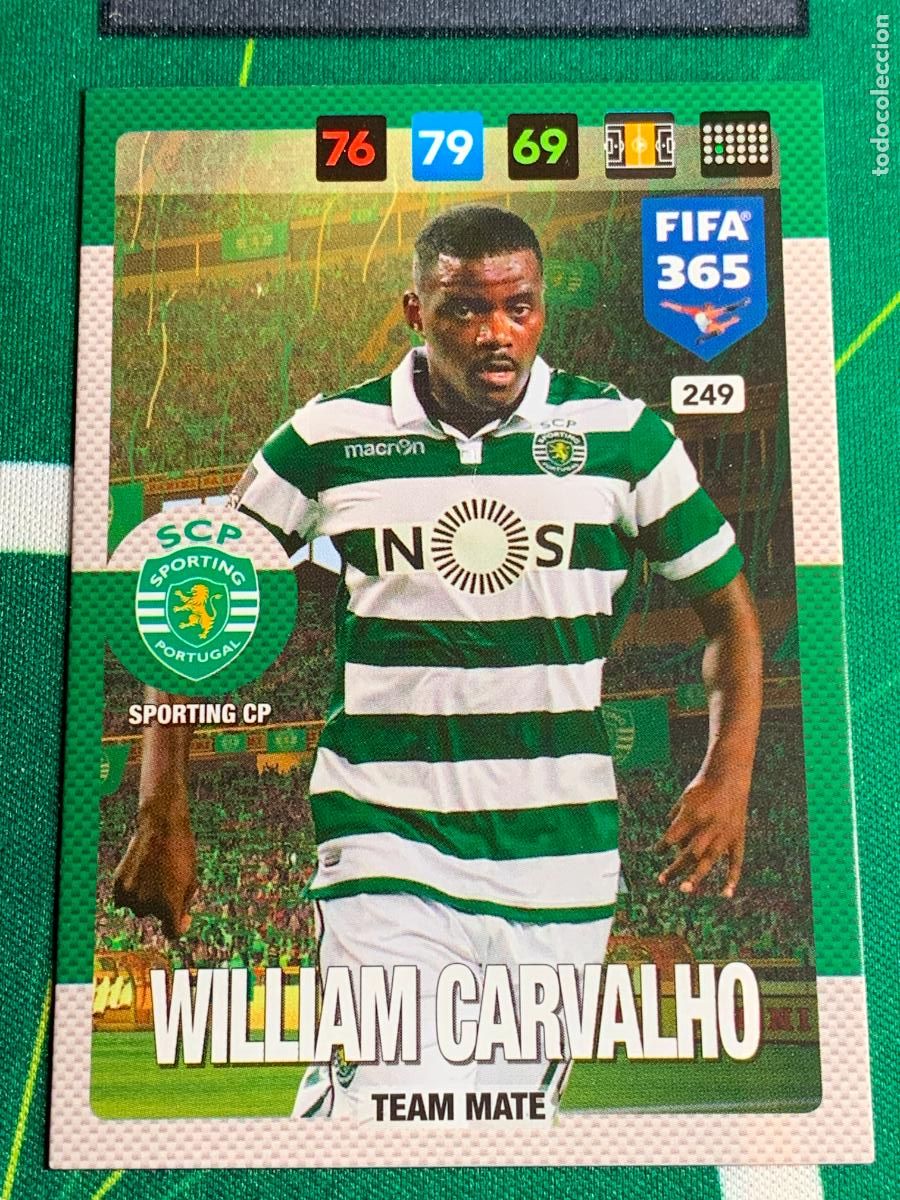 Cartes &agrave; collectionner de Football: 249 William Carvalho Sporting CP Adrenalyn Fifa 365 2016 2017 16 17 Nordic Edition