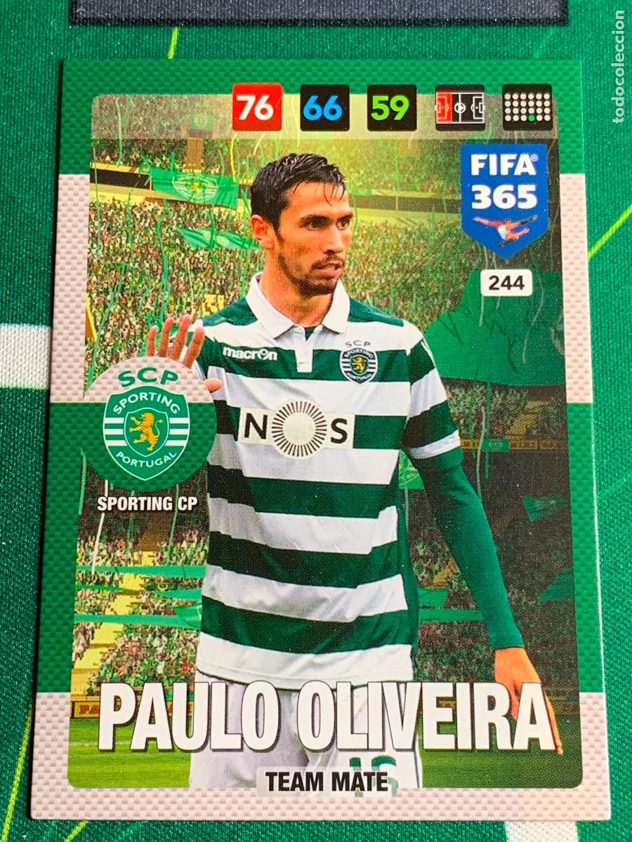 Cartes &agrave; collectionner de Football: 244 Paulo Oliveira Sporting CP Adrenalyn Fifa 365 2016 2017 16 17 Nordic Edition
