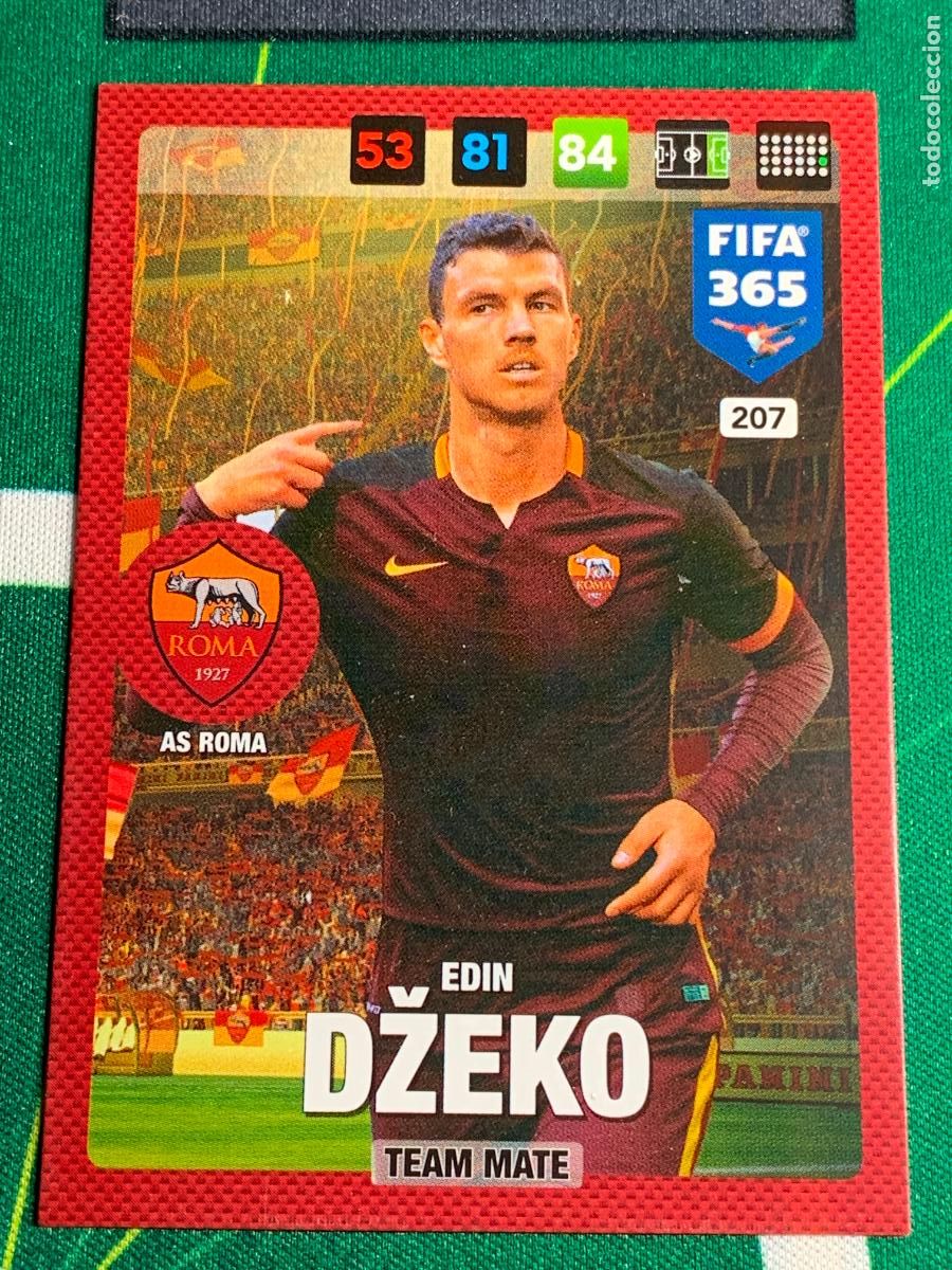 Cromos de f&uacute;tbol: 207 Edin D�eko AS Roma Adrenalyn Fifa 365 2016 2017 16 17 Nordic Edition