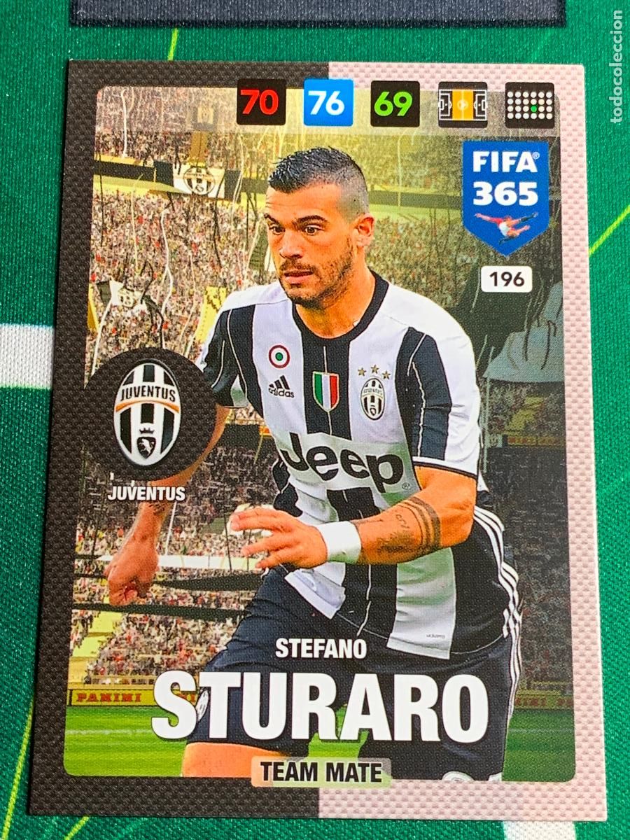 Cromos de f&uacute;tbol: 196 Stefano Sturaro Juventus Adrenalyn Fifa 365 2016 2017 16 17 Nordic Edition