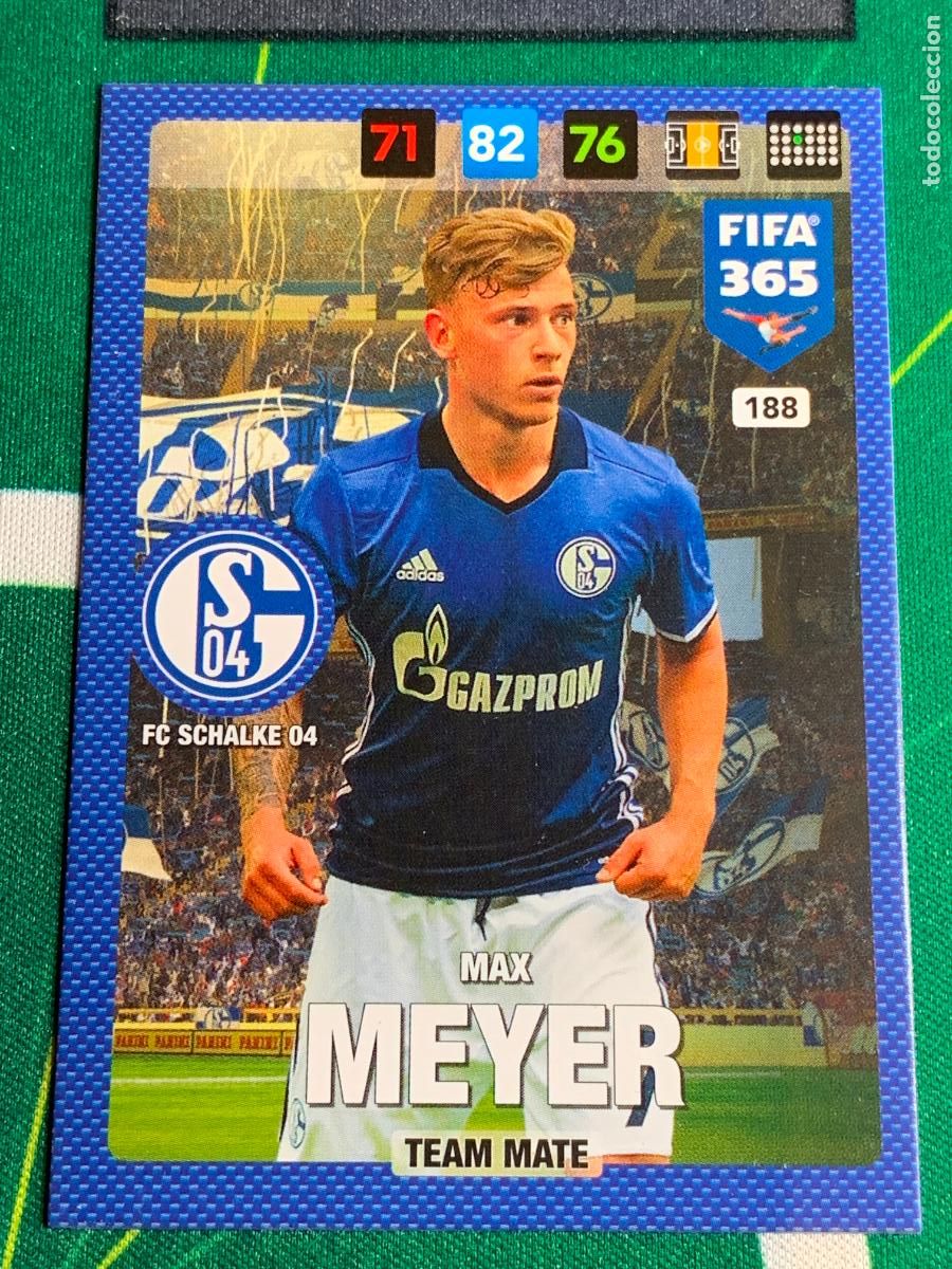 Cromos de f&uacute;tbol: 188 Max Meyer FC Schalke 04 Adrenalyn Fifa 365 2016 2017 16 17 Nordic Edition