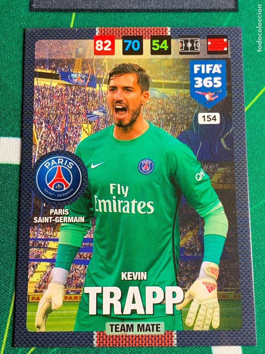 Cromos de f&uacute;tbol: 154 Kevin Trapp Paris Saint-Germain Adrenalyn Fifa 365 2016 2017 16 17 Nordic Edition