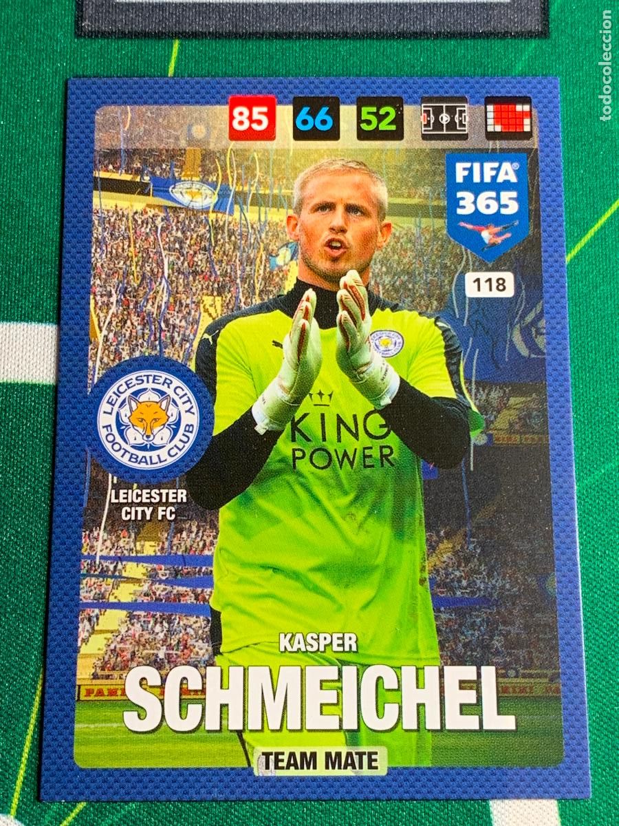 Cromos de f&uacute;tbol: 118 Kasper Schmeichel Leicester City FC Adrenalyn Fifa 365 2016 2017 16 17 Nordic Edition