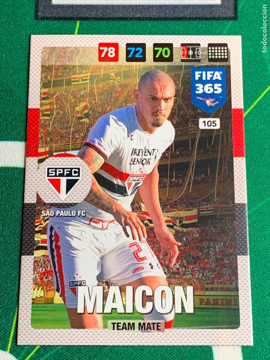 Cromos de f&uacute;tbol: 105 Maicon S&atilde;o Paulo FC Adrenalyn Fifa 365 2016 2017 16 17 Nordic Edition