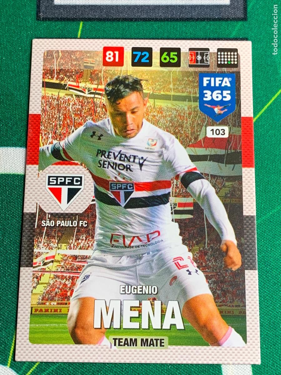 Cromos de f&uacute;tbol: 103 Eugenio Mena S&atilde;o Paulo FC Adrenalyn Fifa 365 2016 2017 16 17 Nordic Edition