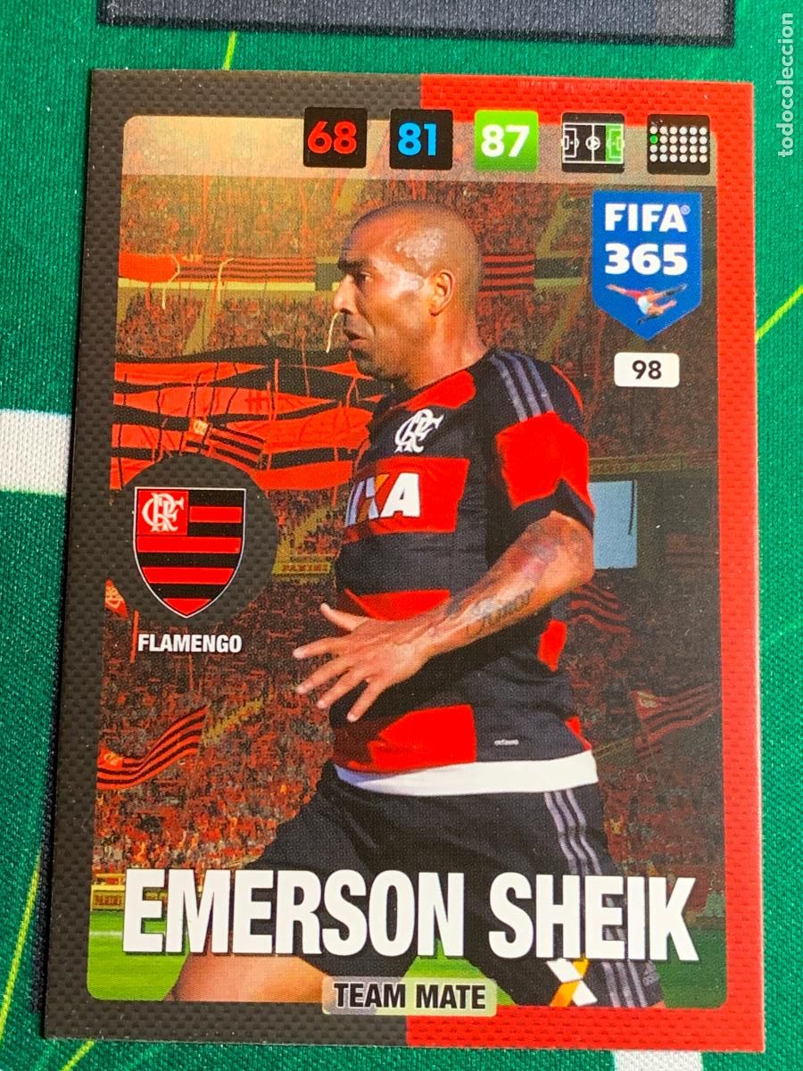 Cromos de f&uacute;tbol: 98 Emerson Sheik Flamengo Adrenalyn Fifa 365 2016 2017 16 17 Nordic Edition