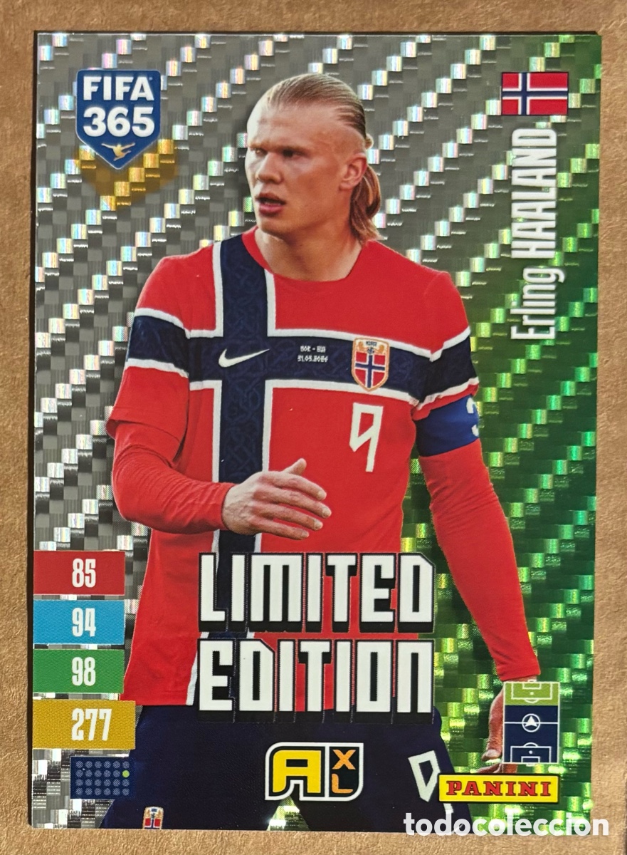 Cromos de f&uacute;tbol: ERLING HAALAND (NORUEGA). CARTA LIMITED EDITION PANINI ADRENALYN XL FIFA 365 20