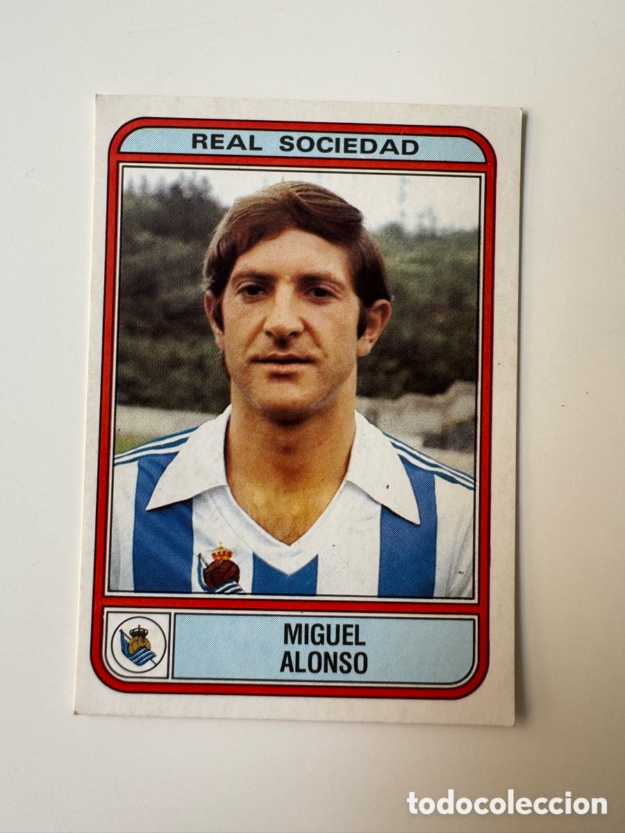 Cromos de f&uacute;tbol: Figurine Panini Futbol 81 - 82 1981 1982 Real Sociedad &ndash; N&ordm; 233 &ndash; MIGUEL ALONSO