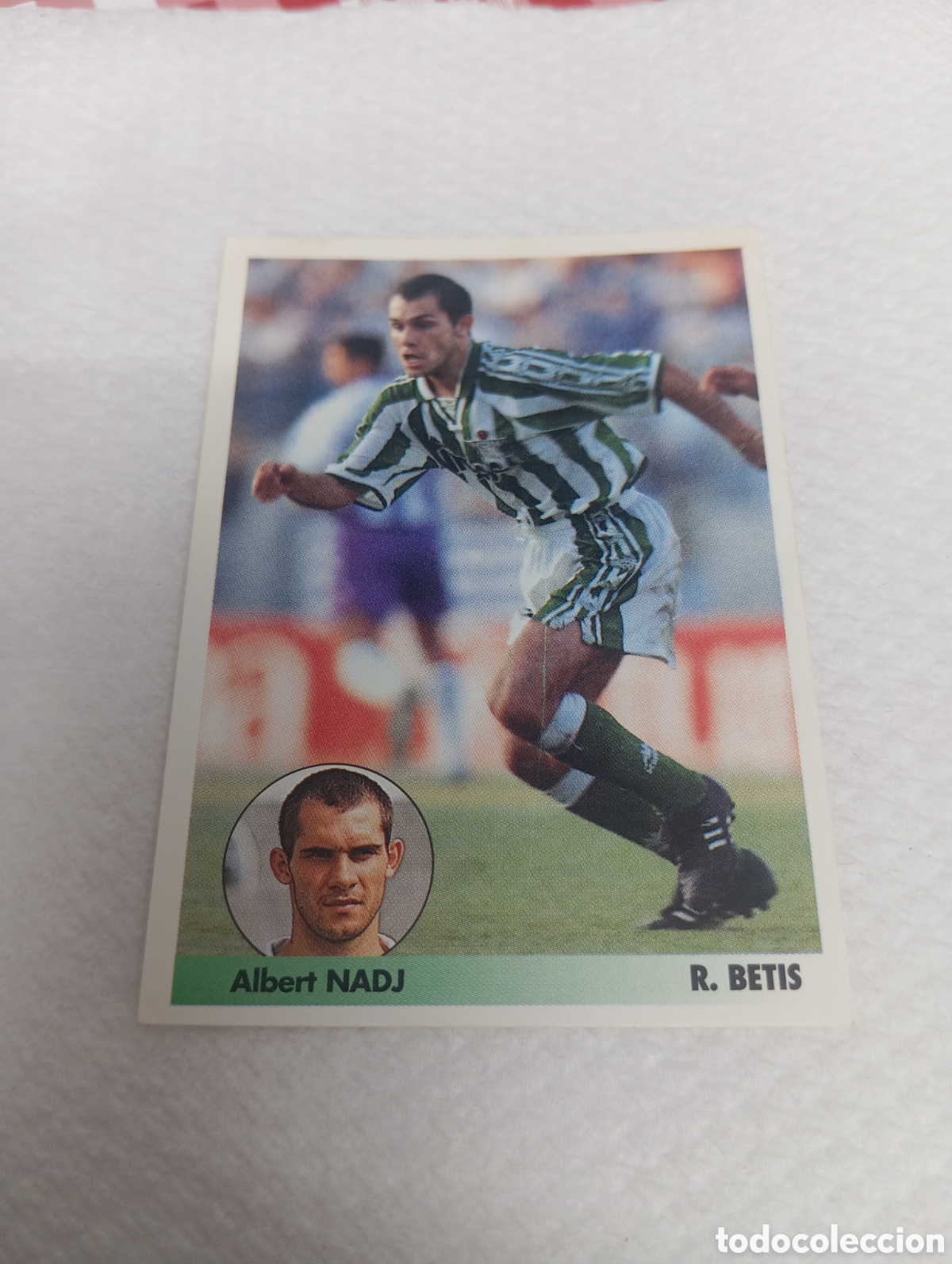 Cromos de f&uacute;tbol: 87 Albert NADJ 96 97 Los mejores equipos de Europa 1996 1997