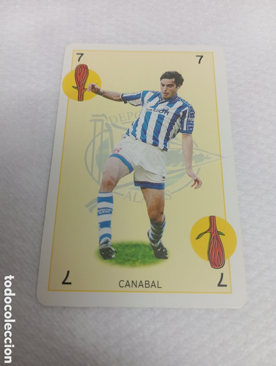 Cromos de f&uacute;tbol: CARTA CANABAL ALAV&Eacute;S 97 98 MARCA BARAJA LIGA 1997 1998
