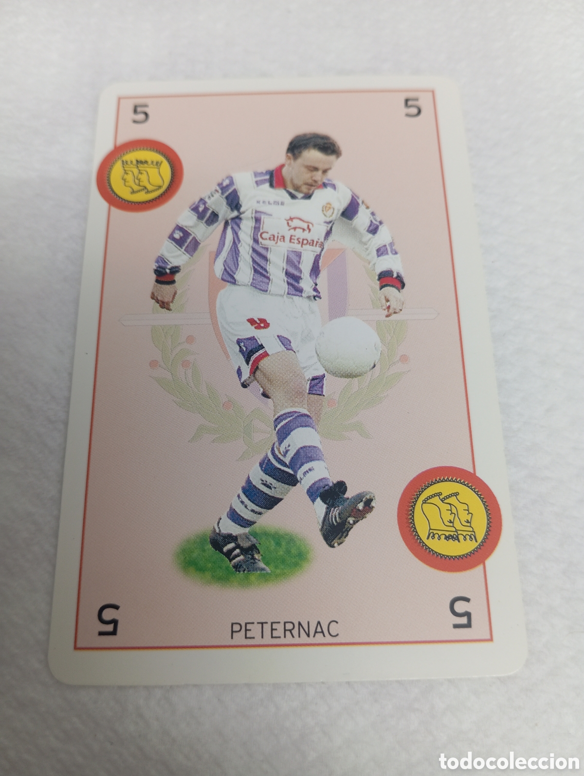 Cromos de f&uacute;tbol: CARTA PETERNAC VALLADOLID 97 98 MARCA BARAJA LIGA 1997 1998
