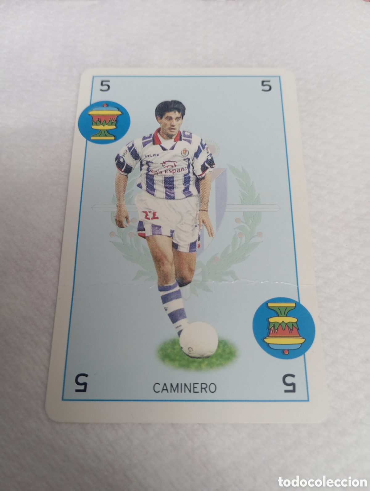 Cromos de f&uacute;tbol: CARTA CAMINERO VALLADOLID 97 98 MARCA BARAJA LIGA 1997 1998