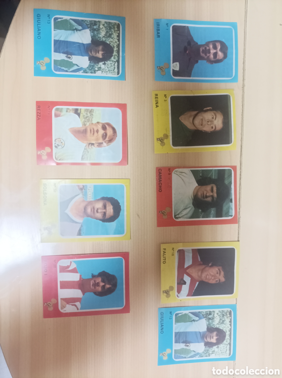 Cromos de f&uacute;tbol: Lote de 9 cromos Cropan Cruyff y los colosos de la Liga a&ntilde;os 70.