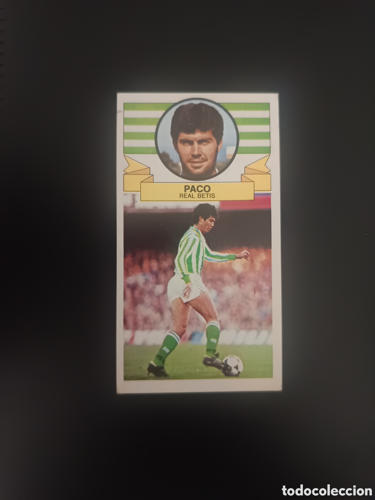 Fu&szlig;ball-Sticker: CROMO PACO BAJA ED ESTE LIGA 85 86 1985 1986 SIN PEGAR