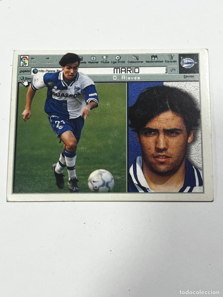Cromos de f&uacute;tbol: CROMO DE F&Uacute;TBOL. LIGA 2001/2002. MARIO. DEPORTIVO ALAV&Eacute;S. COLECCIONES ESTE.