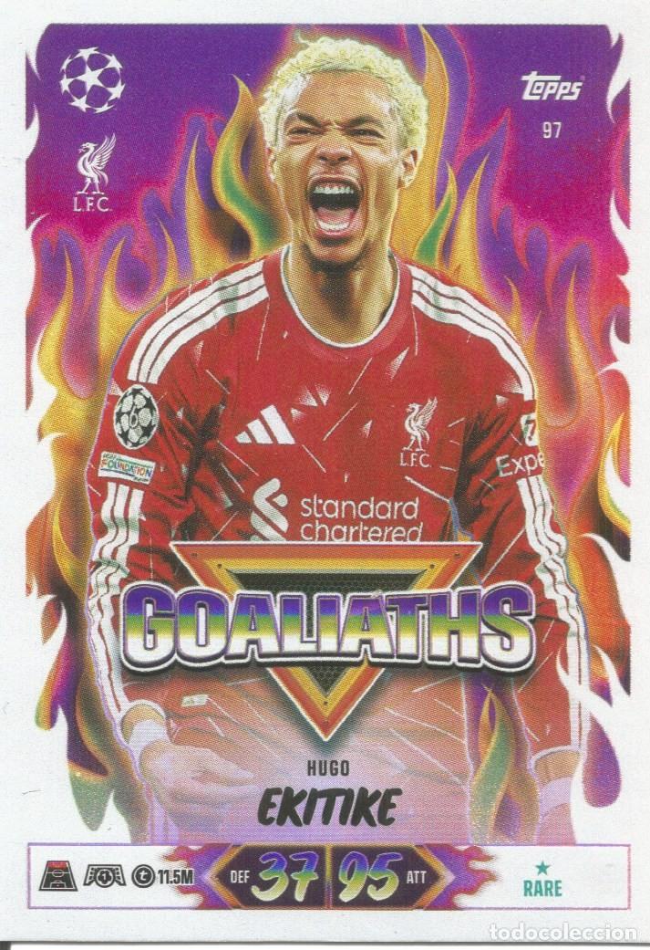 Cromos de f&uacute;tbol: Carta n.&ordm; 97 - Hugo Ekitike - Liverpool - Topps Match Attax 2026 2027 26 27 - Goaliaths