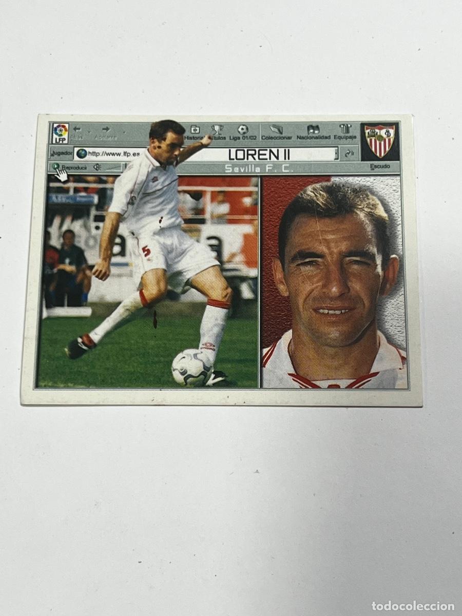 Cromos de f&uacute;tbol: CROMO DE F&Uacute;TBOL. LIGA 2001/2002. LOREN II. COLECCIONES ESTE.