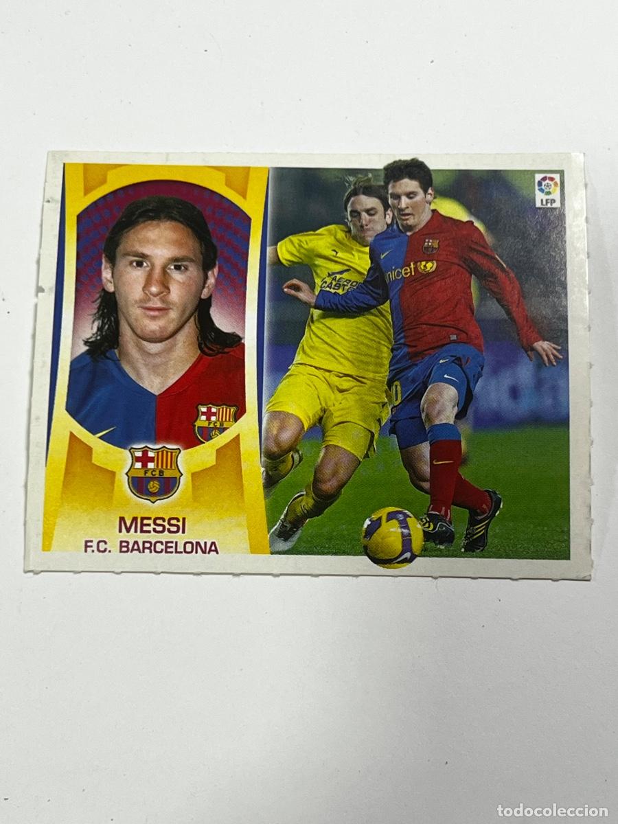 Cromos de f&uacute;tbol: CROMO DE F&Uacute;TBOL. LIGA 2009/10. MESSI. F.C.BARCELONA. COLECCIONES ESTE.