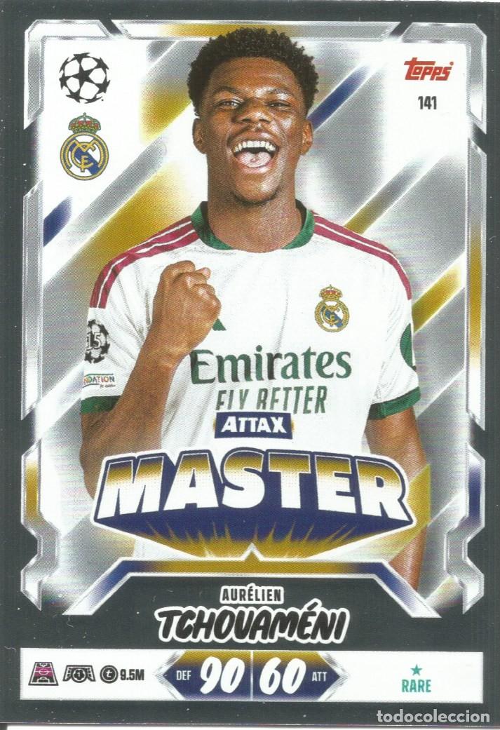 Cromos de f&uacute;tbol: Carta n.&ordm; 141 - Aur&eacute;lien Tchouam&eacute;ni - Real Madrid - Topps Match Attax 2026 2027 26 27 - Attax Master
