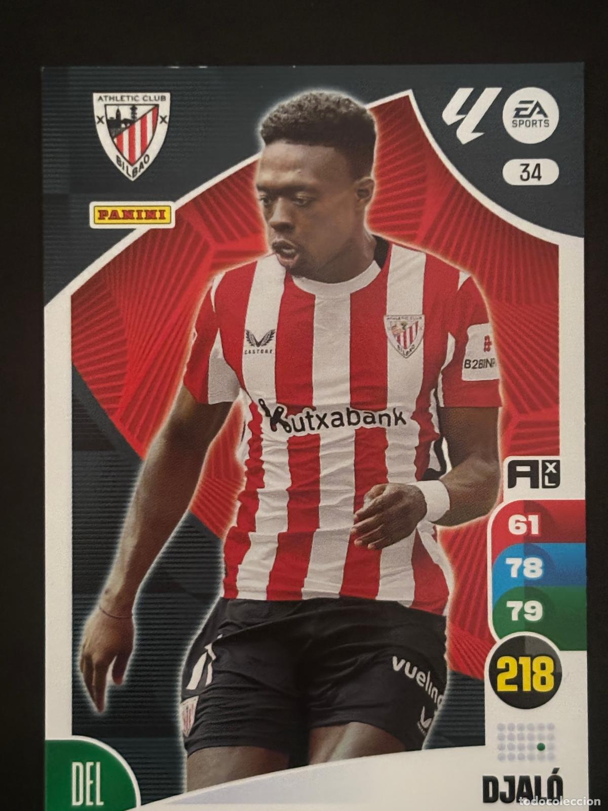 Cartes &agrave; collectionner de Football: 34 DJAL&Oacute; AT BILBAO ADRENALYN XL LALIGA EA SPORTS 24-25 2024-2025 PANINI