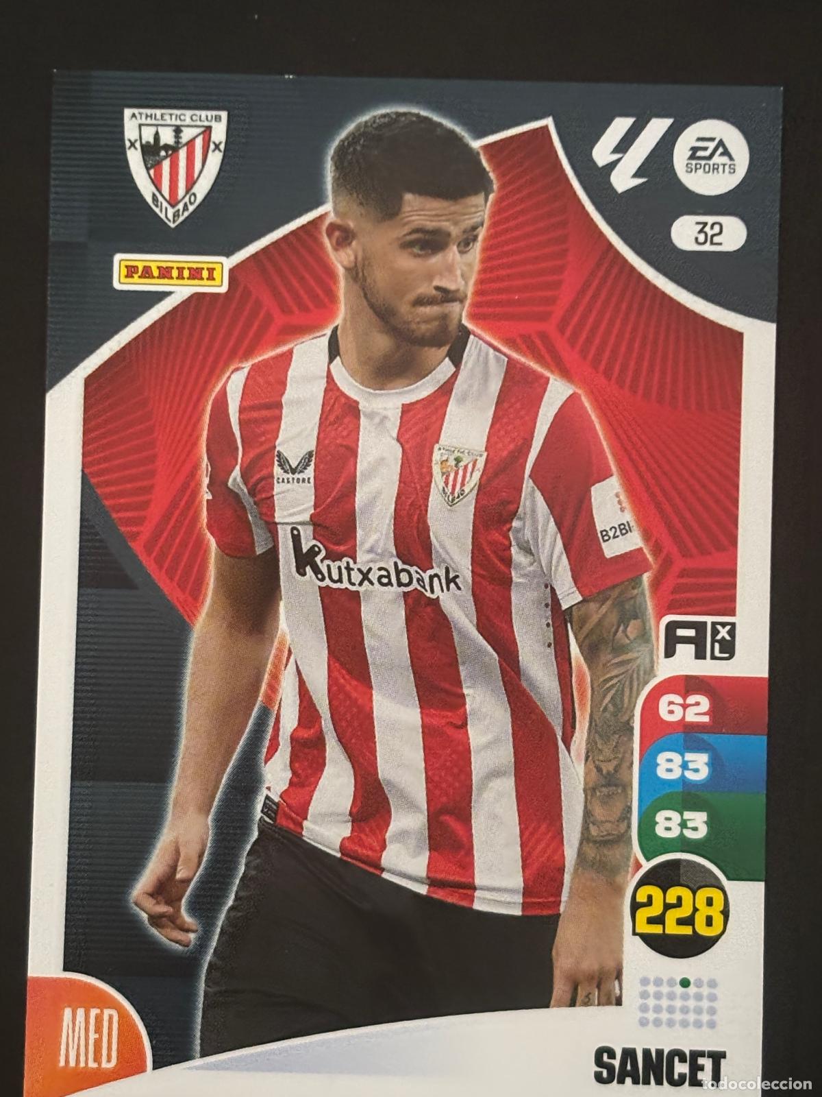 Cartes &agrave; collectionner de Football: 32 SANCET AT BILBAO ADRENALYN XL LALIGA EA SPORTS 24-25 2024-2025 PANINI
