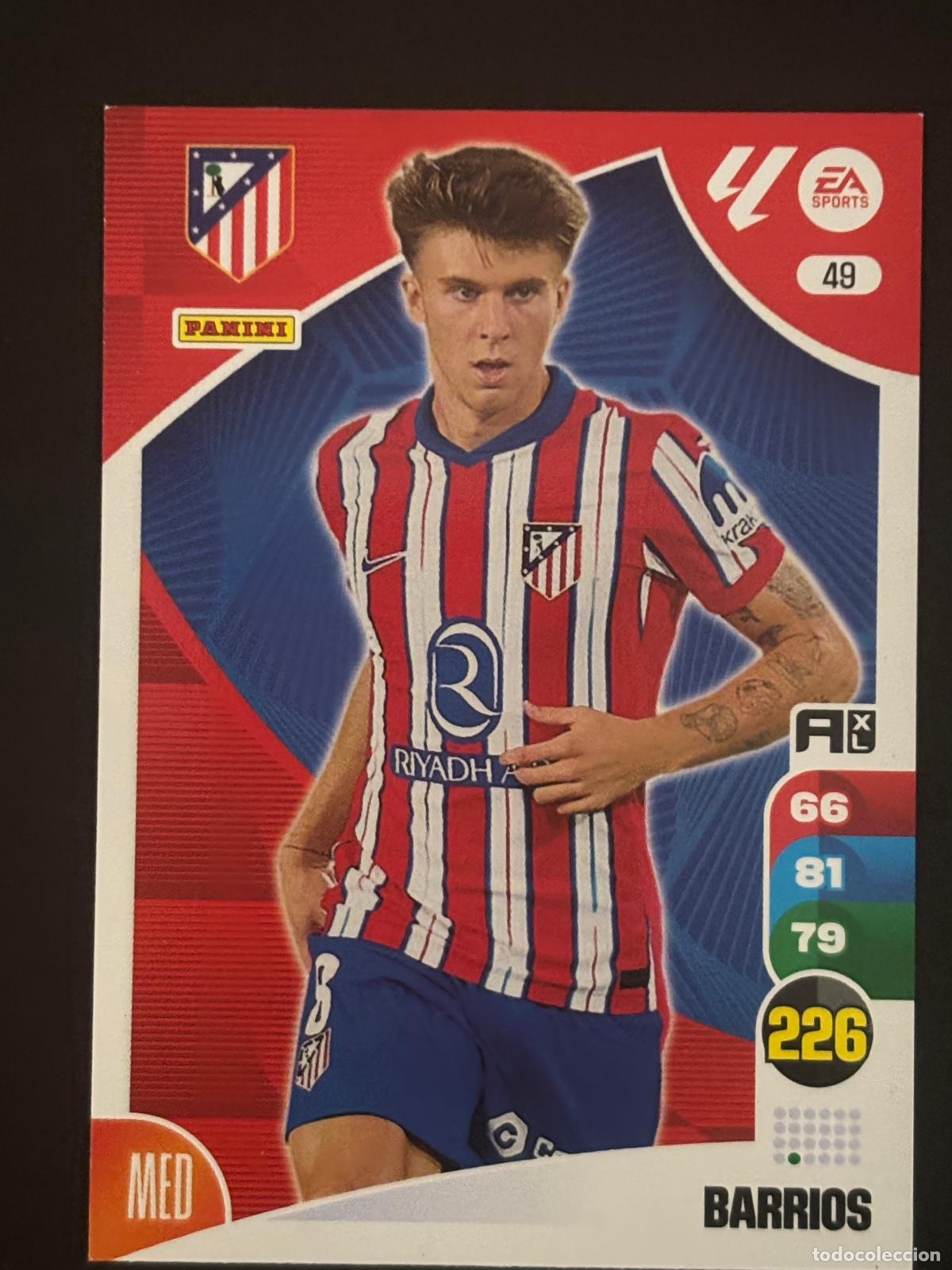 Cartes &agrave; collectionner de Football: 49 BARRIOS AT MADRID ADRENALYN XL LALIGA EA SPORTS 24-25 2024-2025 PANINI