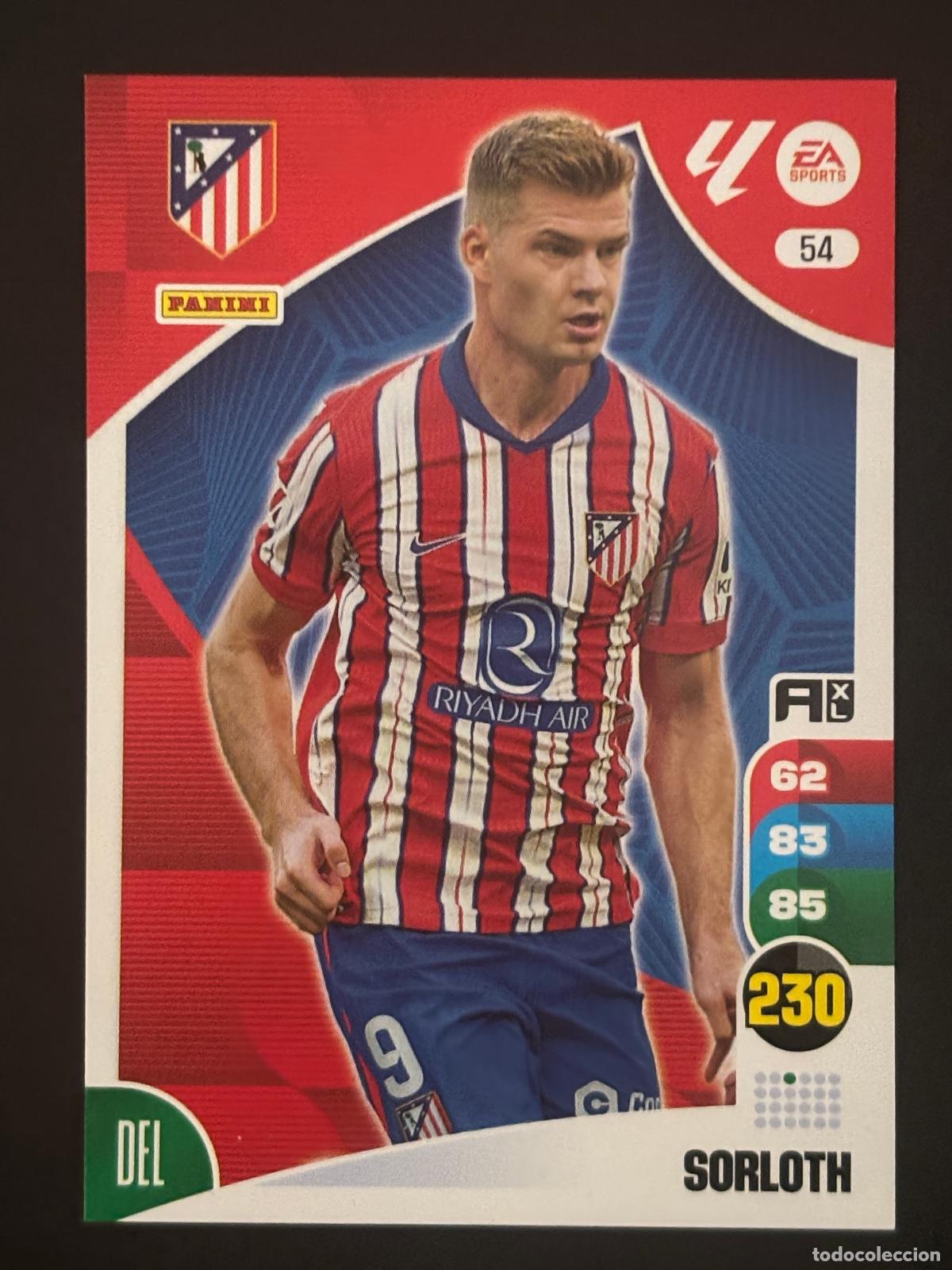 Cartes &agrave; collectionner de Football: 54 SORLOTH AT MADRID ADRENALYN XL LALIGA EA SPORTS 24-25 2024-2025 PANINI