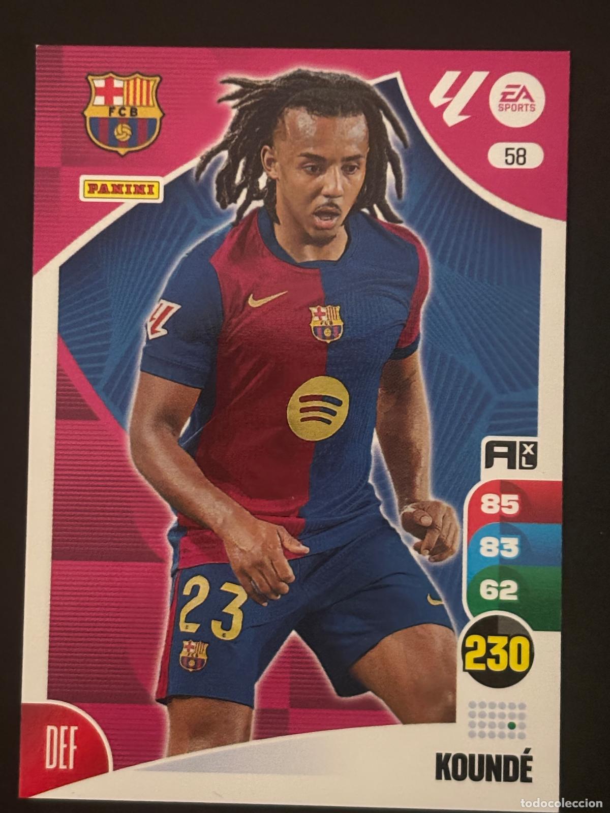 Cartes &agrave; collectionner de Football: 58 KOUND&Eacute; BARCELONA ADRENALYN XL LALIGA EA SPORTS 24-25 2024-2025 PANINI