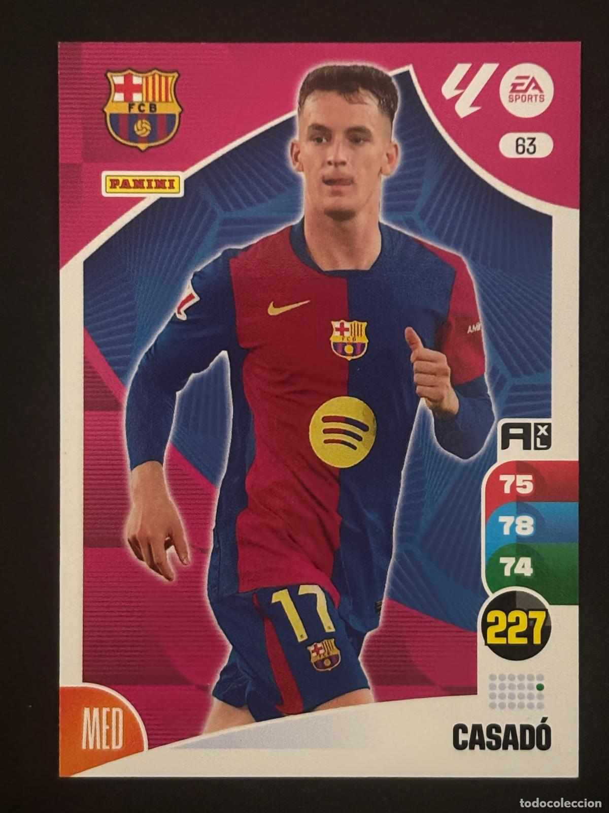 Cartes &agrave; collectionner de Football: 63 CASAD&Oacute; BARCELONA ADRENALYN XL LALIGA EA SPORTS 24-25 2024-2025 PANINI