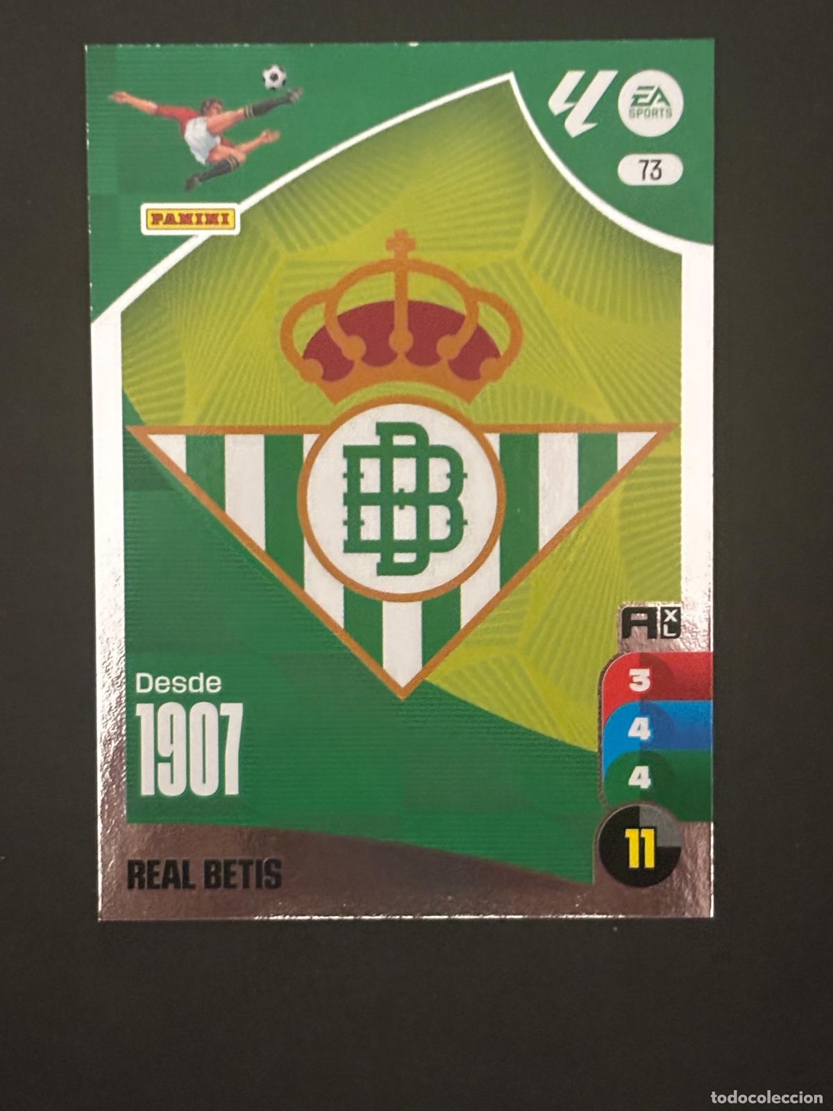 Fu&szlig;ball-Sticker: 73 ESCUDO BETIS ADRENALYN XL LALIGA EA SPORTS 24-25 2024-2025 PANINI