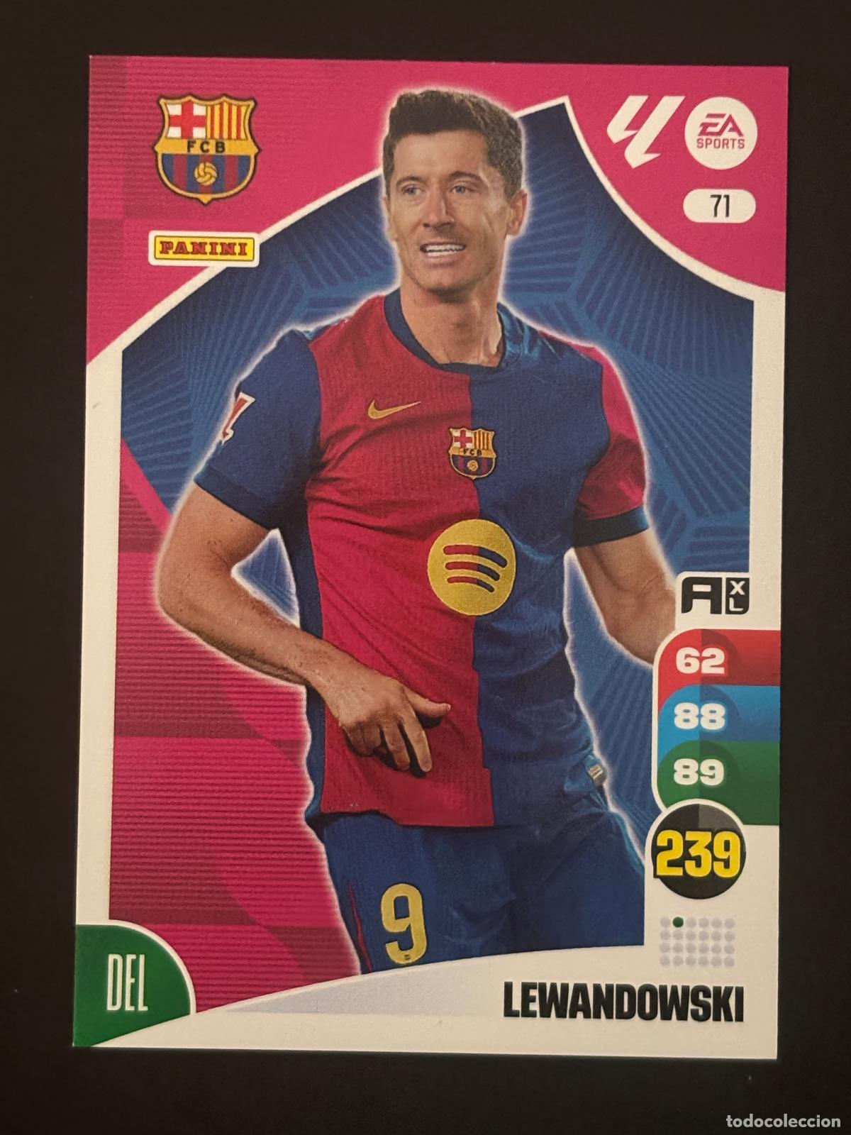 Fu&szlig;ball-Sticker: 71 LEWANDOWSKI BARCELONA ADRENALYN XL LALIGA EA SPORTS 24-25 2024-2025 PANINI