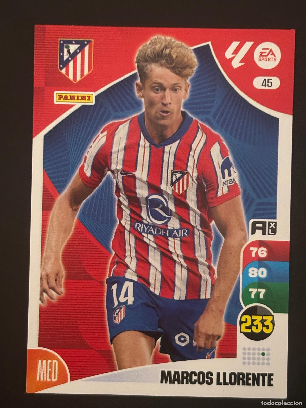 Fu&szlig;ball-Sticker: 45 MARCOS LLORENTE AT MADRID ADRENALYN XL LALIGA EA SPORTS 24-25 2024-2025 PANINI