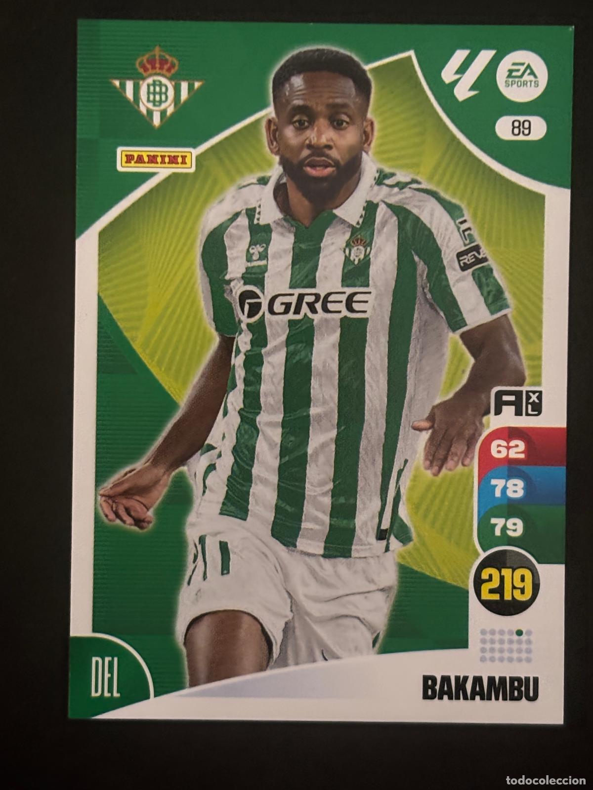 Fu&szlig;ball-Sticker: 89 BAKAMBU BETIS ADRENALYN XL LALIGA EA SPORTS 24-25 2024-2025 PANINI