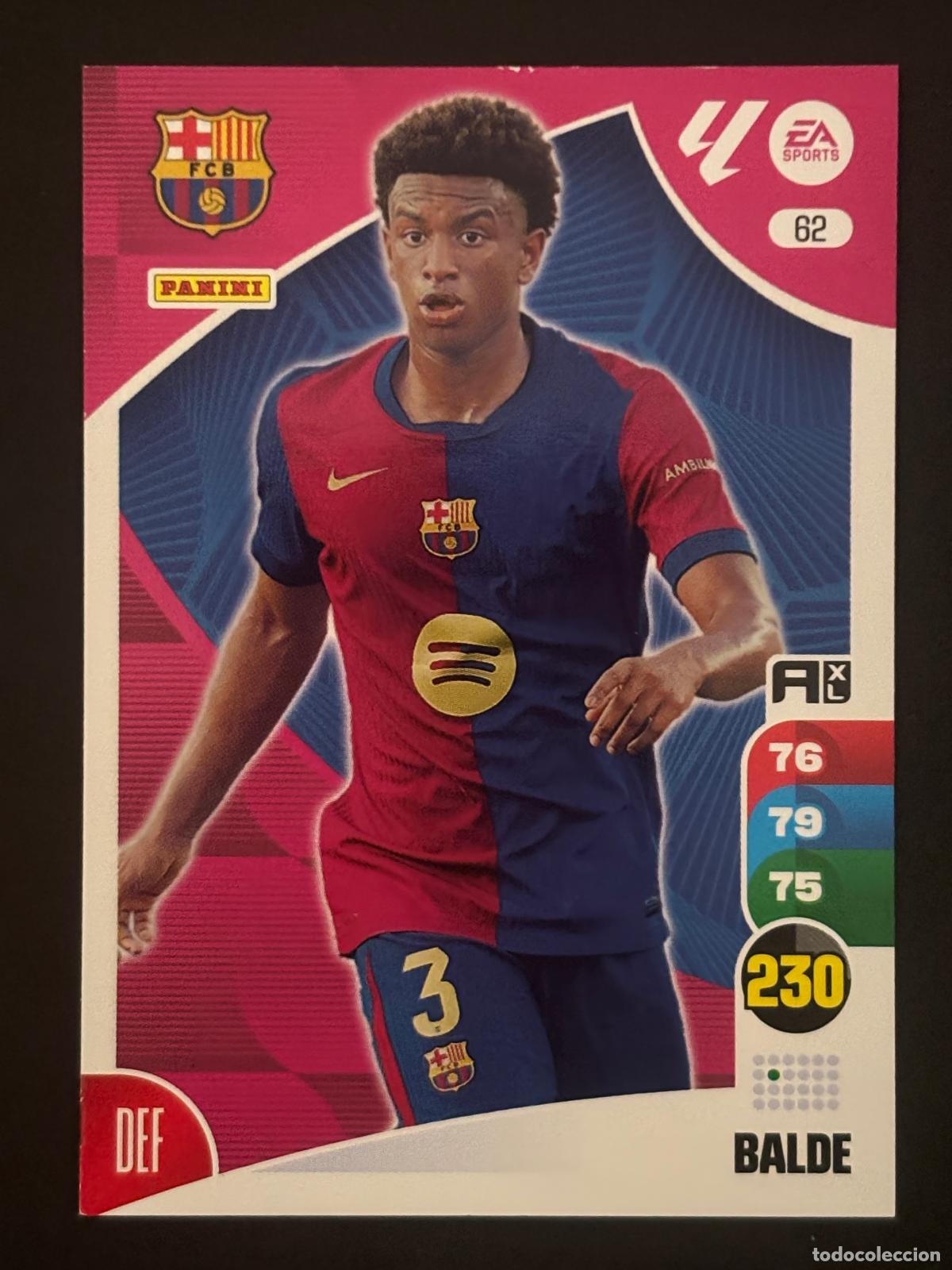 Fu&szlig;ball-Sticker: 62 BALDE BARCELONA ADRENALYN XL LALIGA EA SPORTS 24-25 2024-2025 PANINI