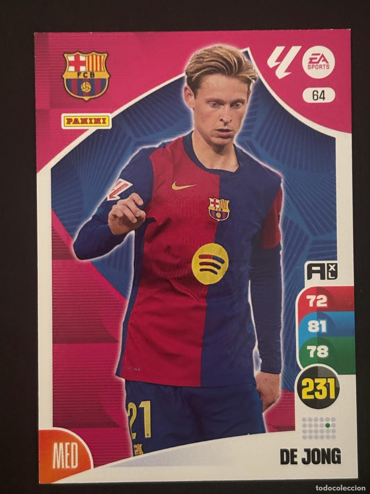 Fu&szlig;ball-Sticker: 64 DE JONG BARCELONA ADRENALYN XL LALIGA EA SPORTS 24-25 2024-2025 PANINI